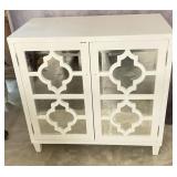Mirrored Front Console Accent Cabinet