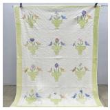 Vintage Hand Appliqued Quilt