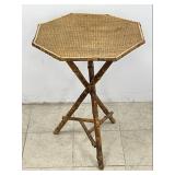 French Bamboo & Rattan Table