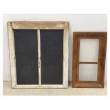 Repurposed Wooden Chalkboard & Cabinet Door