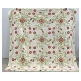 Rose of Sharon Antique Hand Stitched Quilt