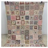 Antique American Nine Patch Quilt