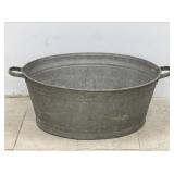 Large Galvanized Washtub