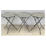 Folding French Bistro Style Tables