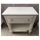 Single Drawer Night Stand w/ Lower Storage Shelf