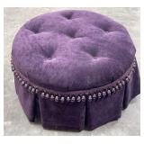 Upholstered Button Tufted Ottoman