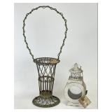The Round Top Collection Floral Basket & Lantern