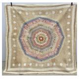 Vintage Hand Stitched "Sunburst" Quilt