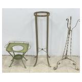 Wrought Iron & Other Metal Display Pedestals