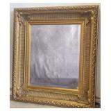 3 FT Louis XVI Style Gilt Framed Beveled Mirror