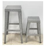 Rustic Galvanized  Stools