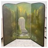 Artist Signed Original Oil on Canvas Screen