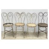 Vintage Sweetheart Ice Cream Parlor Chairs