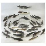 Primitive Hand Carved & Painted Decorative Fish