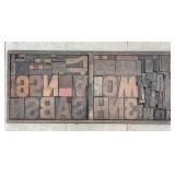 Vintage Print Tray & Printing Blocks