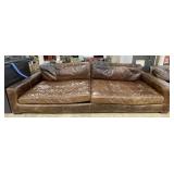Restoration Hardware Leather Sofa - Maxwell