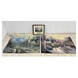 Thomas Kinkade Print w/ COA & Tapestries