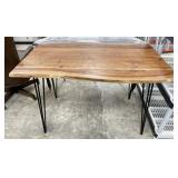 Live Edge Wood Table w/ Hairpin Legs