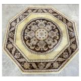 5 FT Coronal Roman Gold Wool Rug