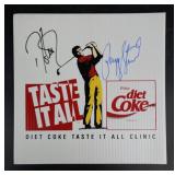 Payne Stewart Signed Coke Sign