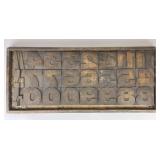 Vintage Printers Tray & Printers Blocks