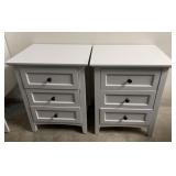 Modern Farmhouse 3 Drawer Nightstand