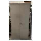 6 FT Tennsco Metal French Door Utility Cabinet
