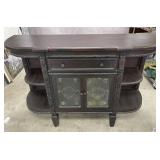 5 FT Hand Carved Wooden Accent Sideboard w/