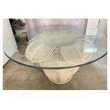 Vintage Pencil Reed Bell Flower Dining Table