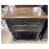 Catherine Crackle 2 Drawer Nightstand