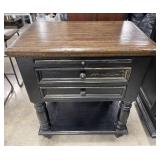 Catherine Crackle 2 Drawer Nightstand