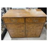 John Widdicome Co Burl Wood Cabinet