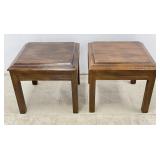 Mid Century Solid Wood Side Tables