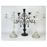 Selection of Candelabras - Cast Iron & More