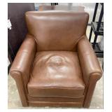 Leather Swivel Rocker