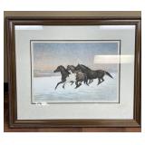Carved Framed Signed, Numbered & Titled Print