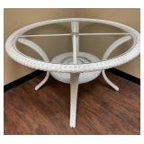 Hampton Bay Mesa Glass Top Patio Table