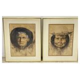 Original Watercolor on Paper Signed by Artist