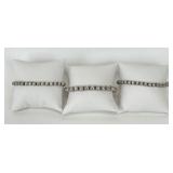 Sterling Silver Navajo Pearl Style Bracelets