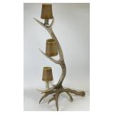 3 Light Antler Table Lamp