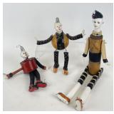 Artist Signed Upcycled Art Clowns