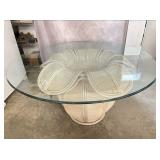 Vintage Pencil Reed Bell Flower Dining Table
