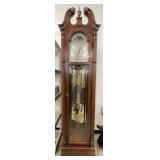 7 FT Howard Miller Grandfather Clock w/ Moon Phase
