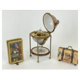 Limoge Peint Main Travel Theme Trinket Boxes