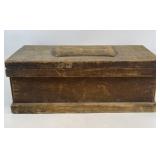 Primitive Wood Storage Trunk