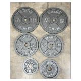 Standard Barbell Weight Plates w/ Barbell