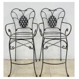 Wrought Iron Patio Stools