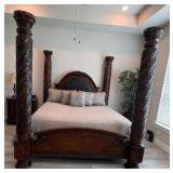 7 FT Ashley Furniture King North Shore Poster Bed