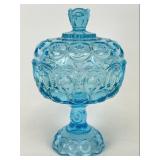 Vintage Moon & Stars Lidded Compote