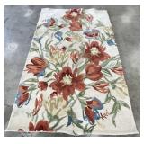7.5 FT Pier One Floral Area Rug